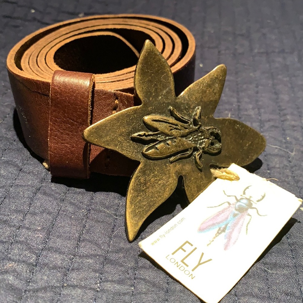 Fly London Brown Ping Leather Belt